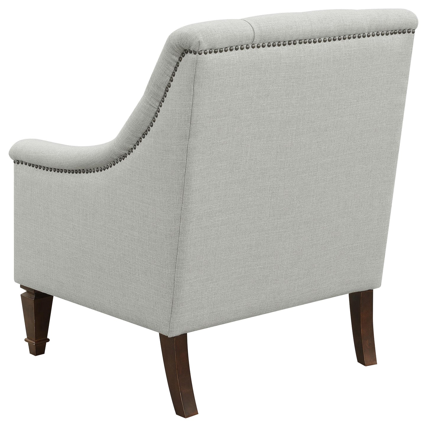 Coaster Furniture Avonlea 505643 Fabric Upholstered Sloped Arm Chair - Grey Fabric IMAGE 5