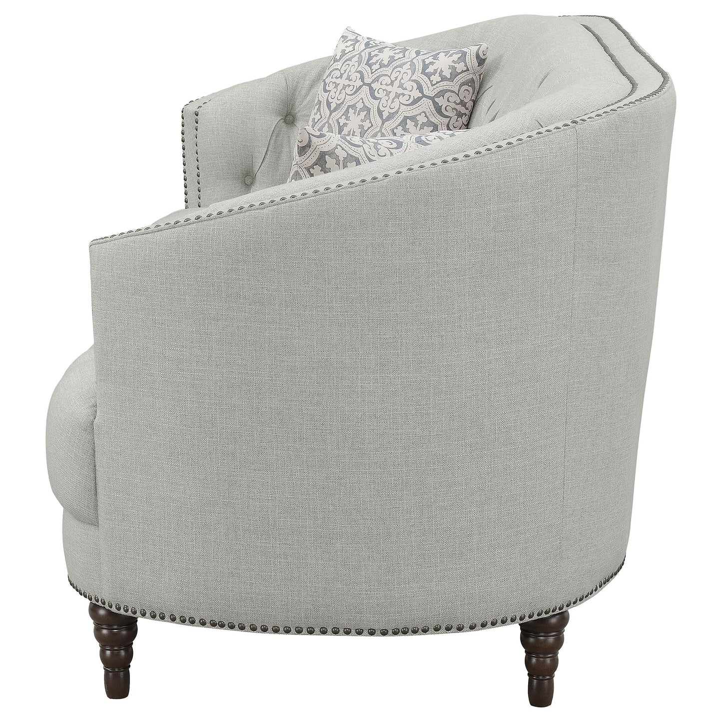 Coaster Furniture Avonlea 505641 Upholstered Sloped Arm Sofa - Grey Fabric IMAGE 4