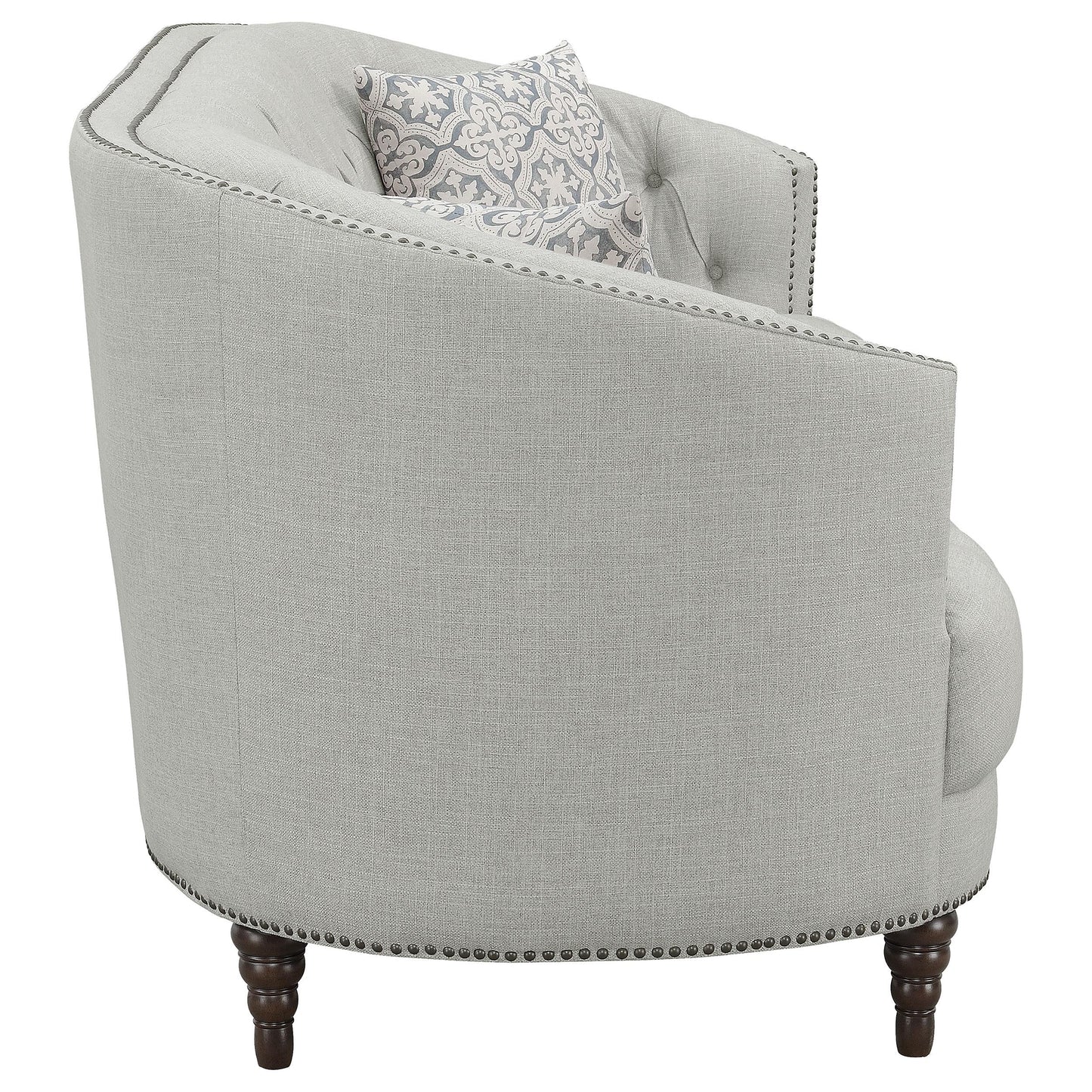 Coaster Furniture Avonlea 505641 Upholstered Sloped Arm Sofa - Grey Fabric IMAGE 8