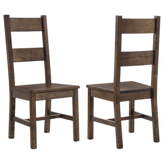Coaster Furniture Coleman 107042 Dining Side Chair - Rustic Golden Brown (Set of 2) IMAGE 1