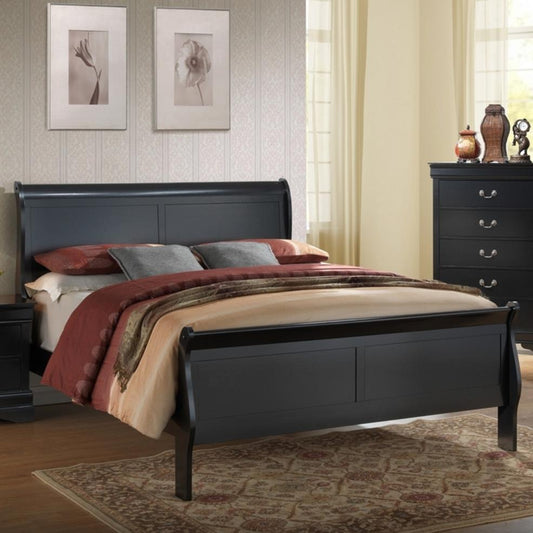 Generation Trade Louis Philippe 119231 Queen Bed - Black IMAGE 1