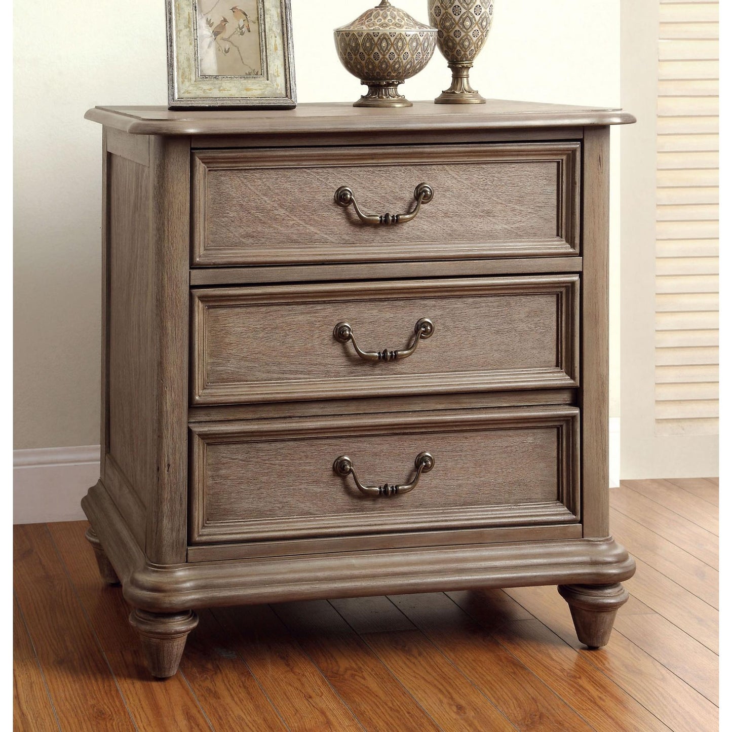 Furniture of America Belgrade 3-Drawer Nightstand CM7611N IMAGE 1