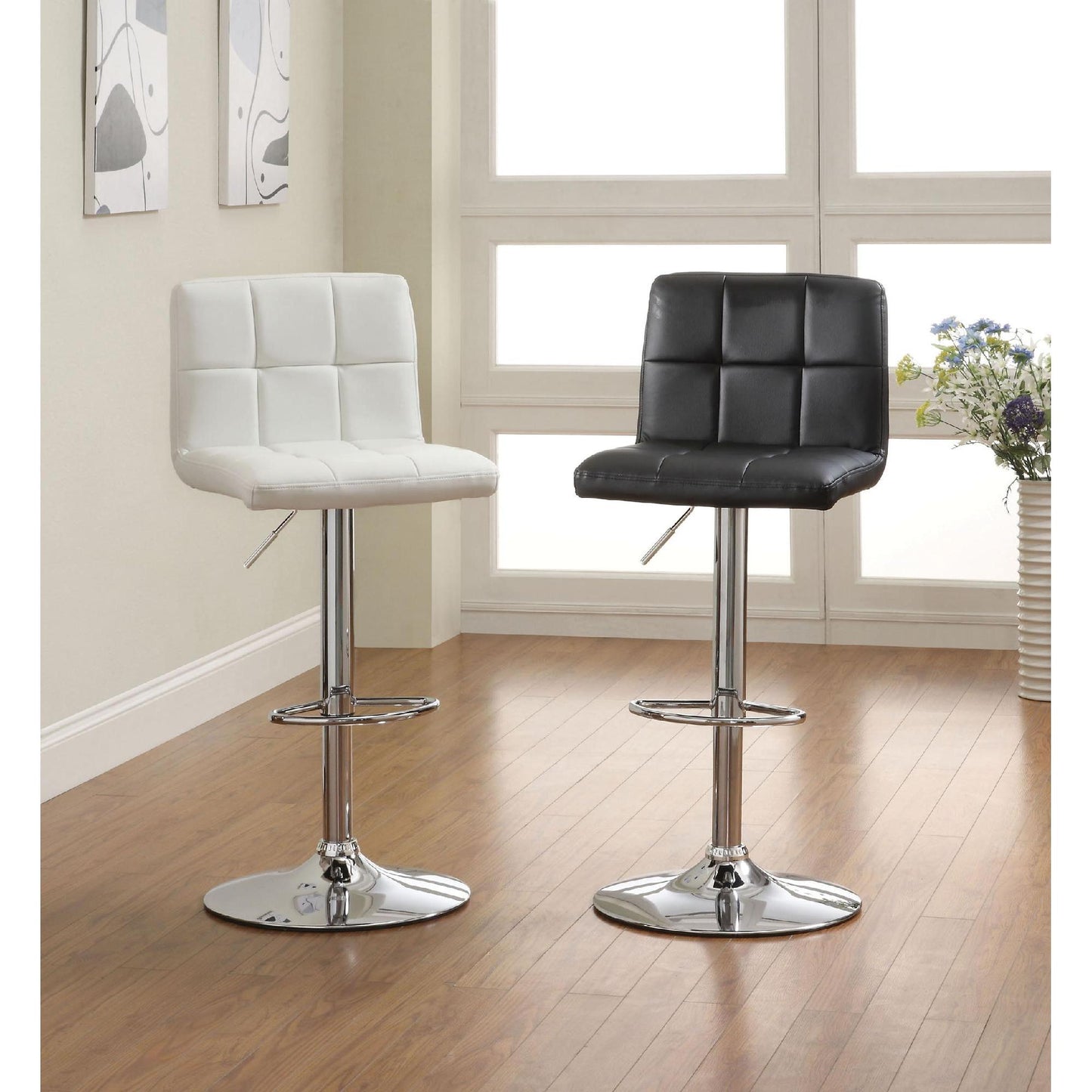 Furniture of America Komoe Adjustable Height Stool CM-BR6904WH IMAGE 2