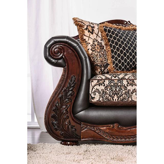 Furniture of America Jamael Stationary Fabric Loveseat SM6405-LV IMAGE 3