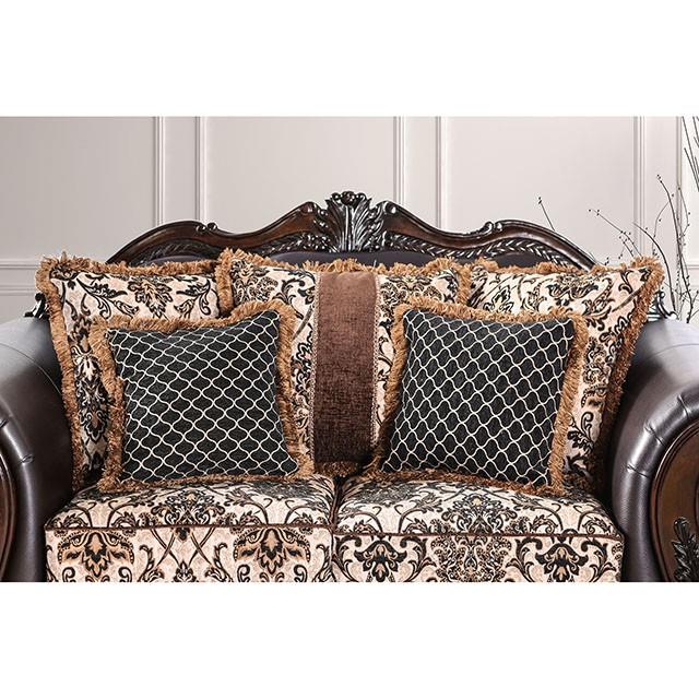 Furniture of America Jamael Stationary Fabric Loveseat SM6405-LV IMAGE 5