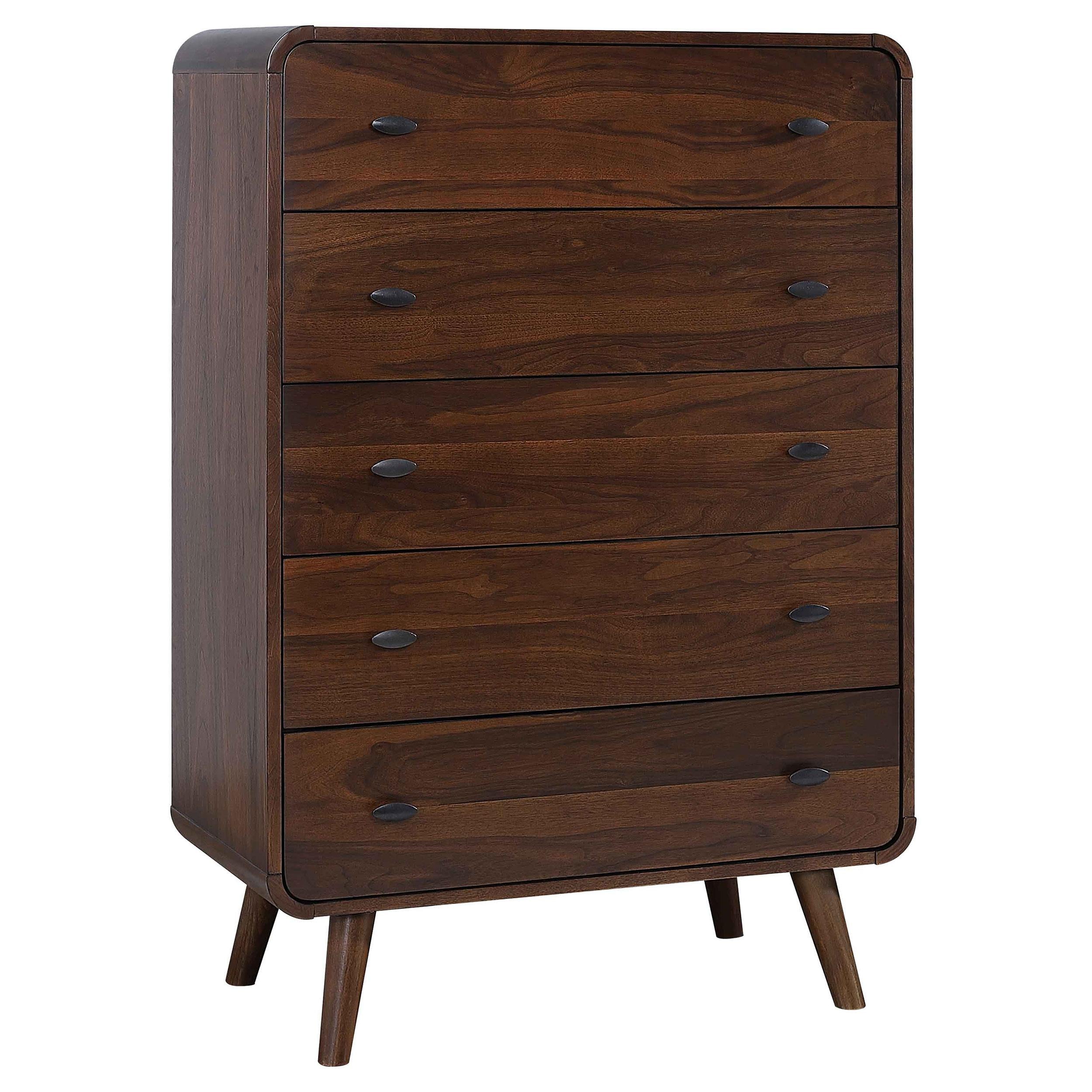 Coaster Furniture Robyn 205135 5-Drawer Bedroom Chest of Drawers - Dark Walnut IMAGE 1