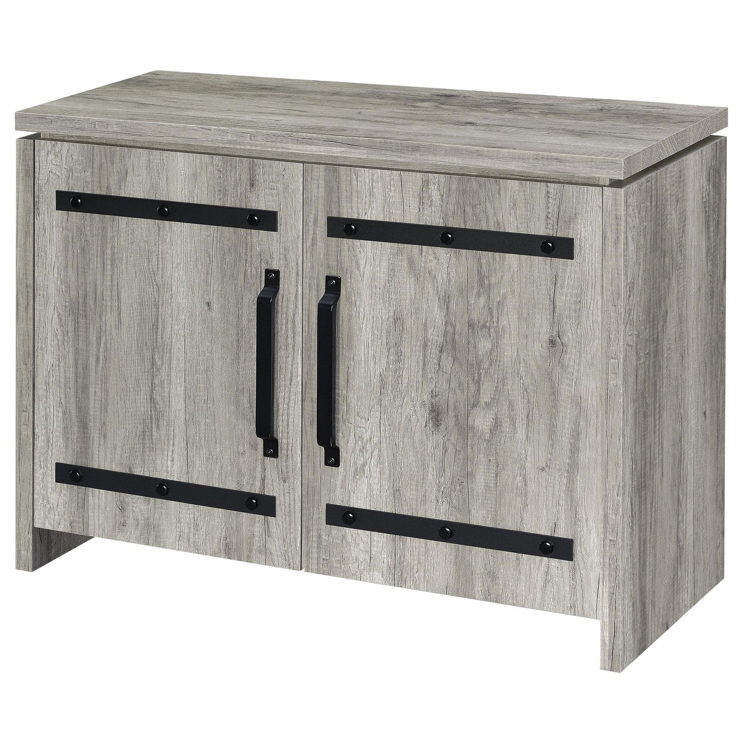 Coaster Furniture Enoch 950785 2-door Engineered Wood Accent Cabinet - Grey Driftwood IMAGE 4