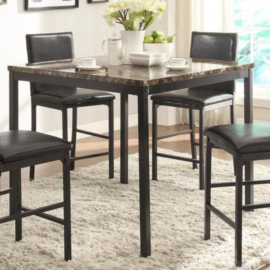 Generation Trade Square Landon Pub Height Dining Table with Faux Marble Top 328213 IMAGE 1