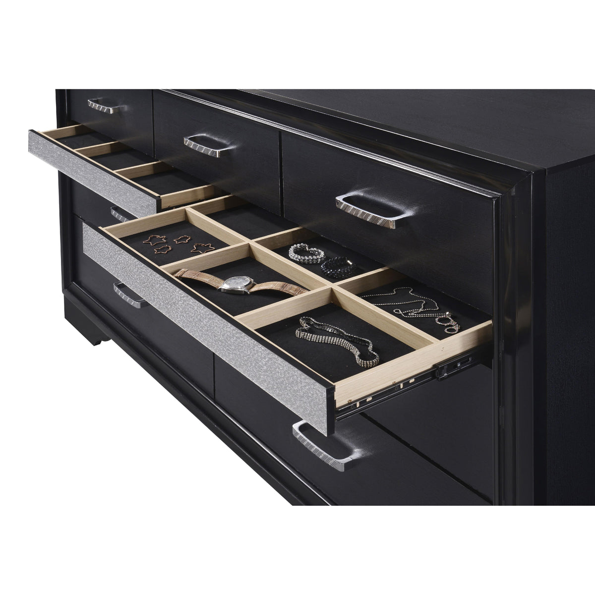 Coaster Furniture Miranda 206363 7-Drawer Dresser - Black IMAGE 11