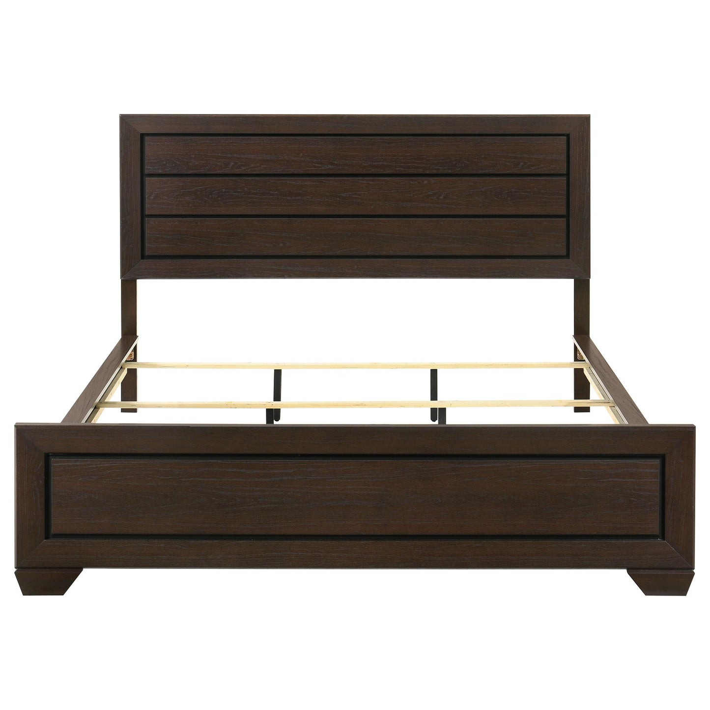 Coaster Furniture Kauffman 204391KW Wood California King Panel Bed - Dark Cocoa IMAGE 3