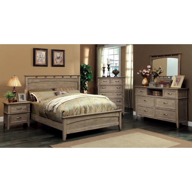 Furniture of America Loxley King Panel Bed CM7351EK-BED IMAGE 2