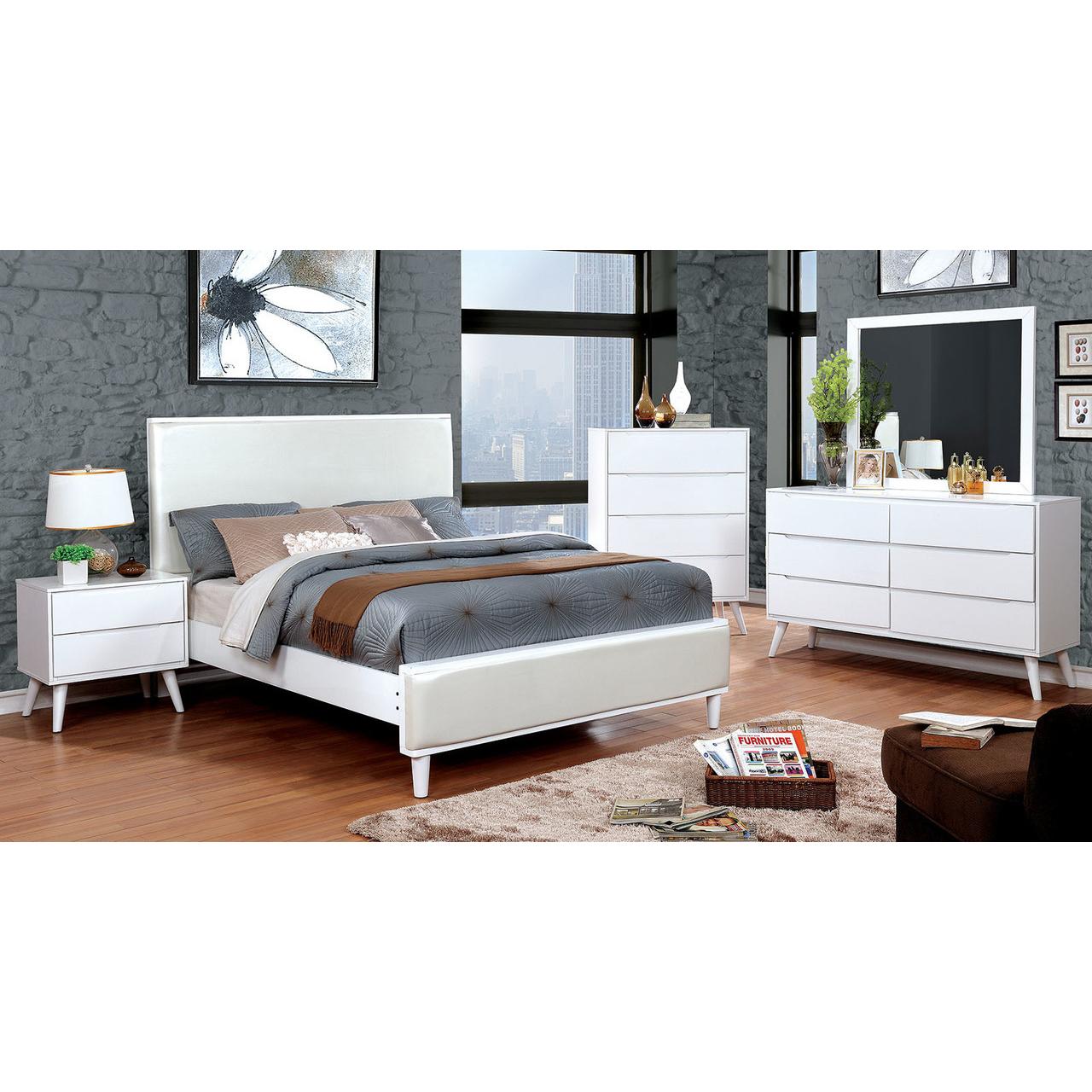Furniture of America Lennart II Queen Bed CM7387WH-Q-BED IMAGE 3