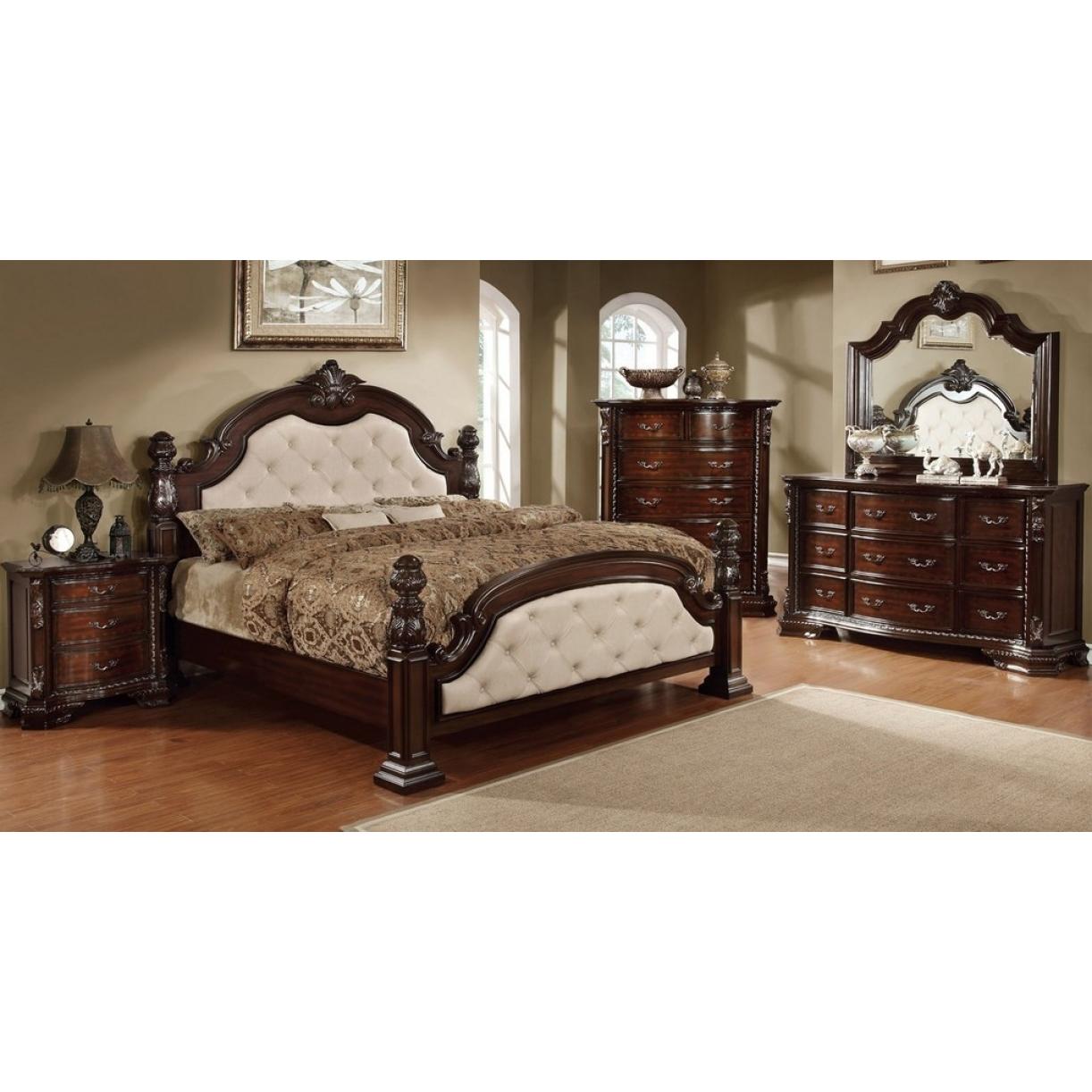 Furniture of America Monte Vista I Queen Poster Bed CM7296LA-Q-BED IMAGE 3