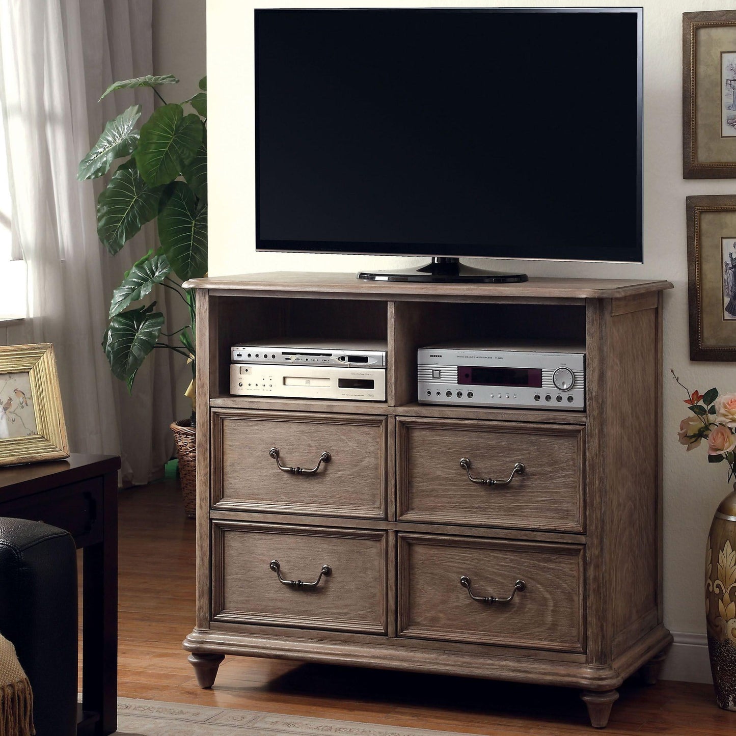 Furniture of America Belgrade I 4-Drawer Media Chest CM7611TV IMAGE 2