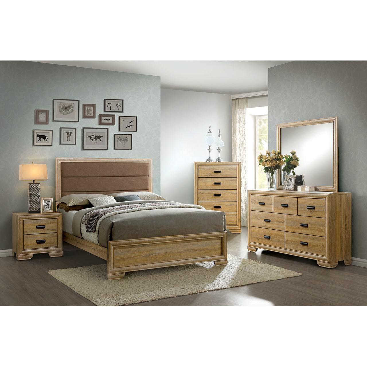 Furniture of America Renee Queen Upholstered Panel Bed CM7660Q-BED IMAGE 2