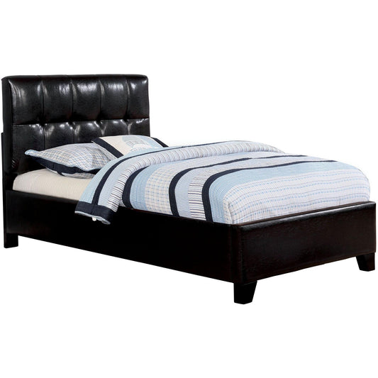 Furniture of America Cressida Twin Upholstered Panel Bed CM7725BK-T-BED IMAGE 1