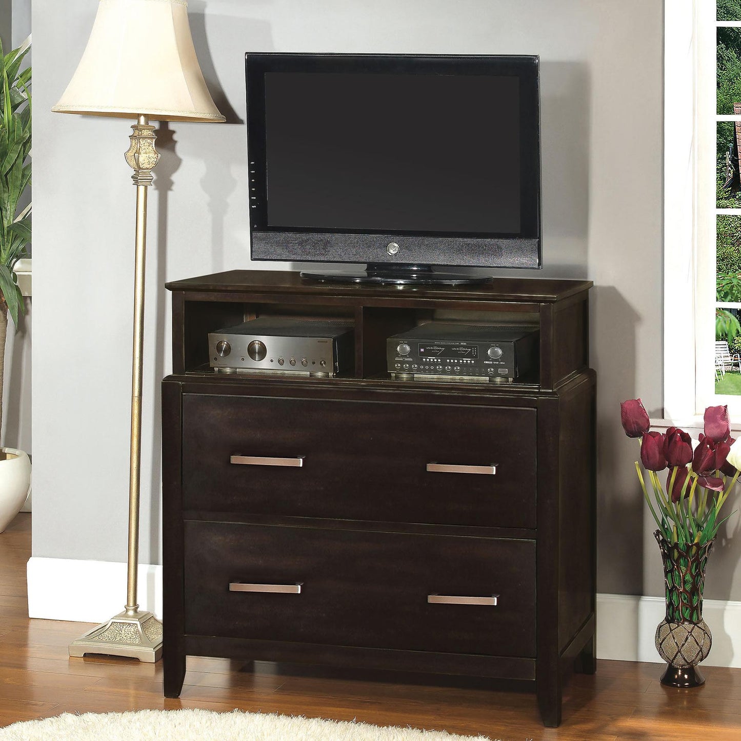 Furniture of America Fontes 2-Drawer Media Chest CM7118TV IMAGE 2