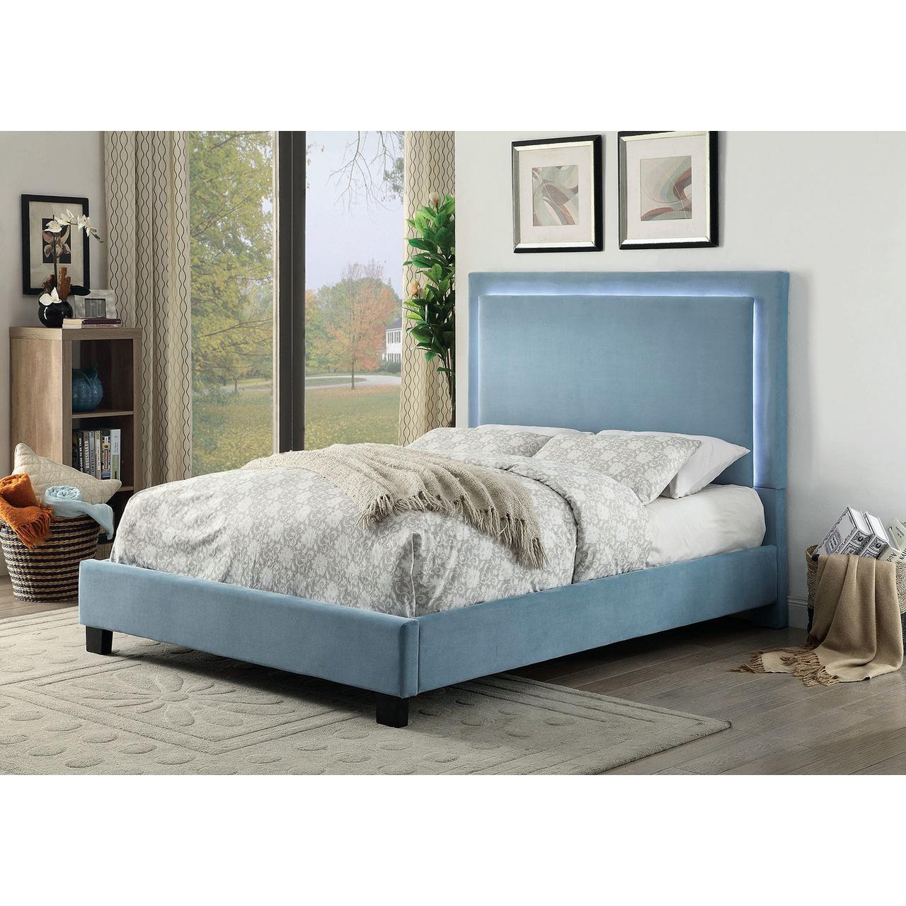 Furniture of America Erglow I Full Upholstered Panel Bed CM7695BL-F-BED IMAGE 8