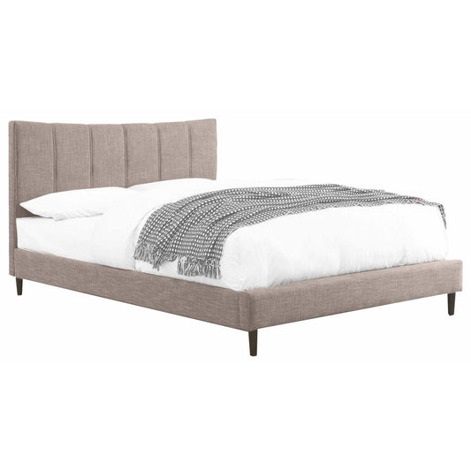 Furniture of America Ennis King Upholstered Panel Bed CM7678BG-EK-BED IMAGE 1