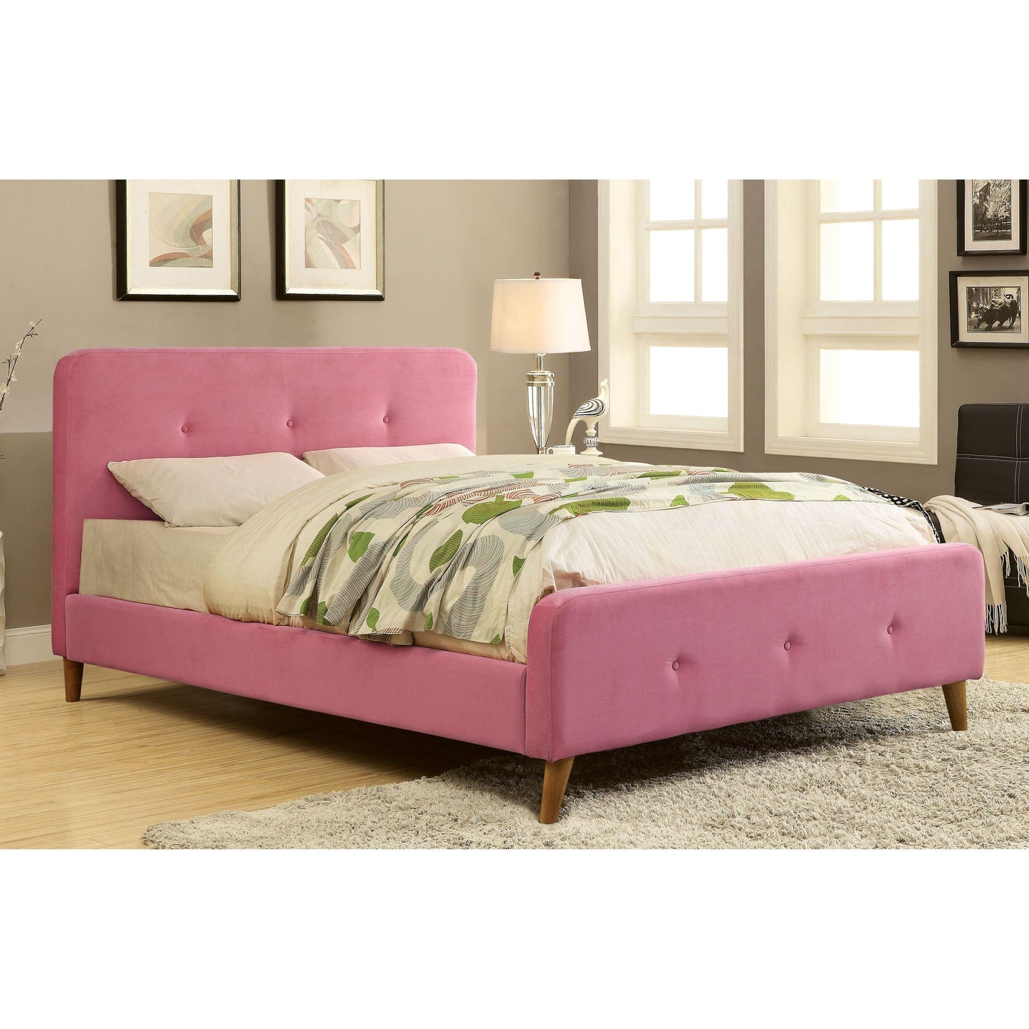 Furniture of America Barney Queen Upholstered Panel Bed CM7272PK-Q-BED IMAGE 7