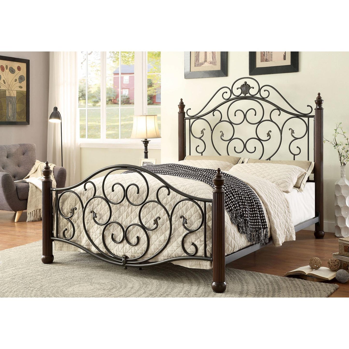 Furniture of America Lucia California King Bed CM7688CK IMAGE 3