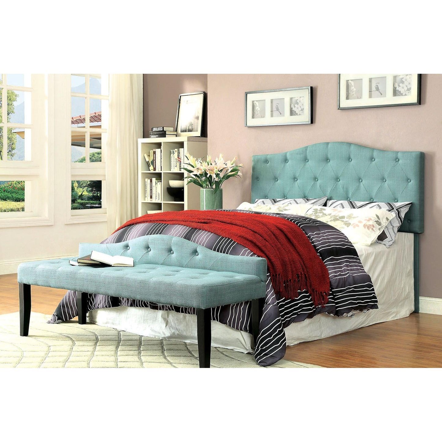 Furniture of America Alipaz Bench CM-BN6796BL-L IMAGE 3
