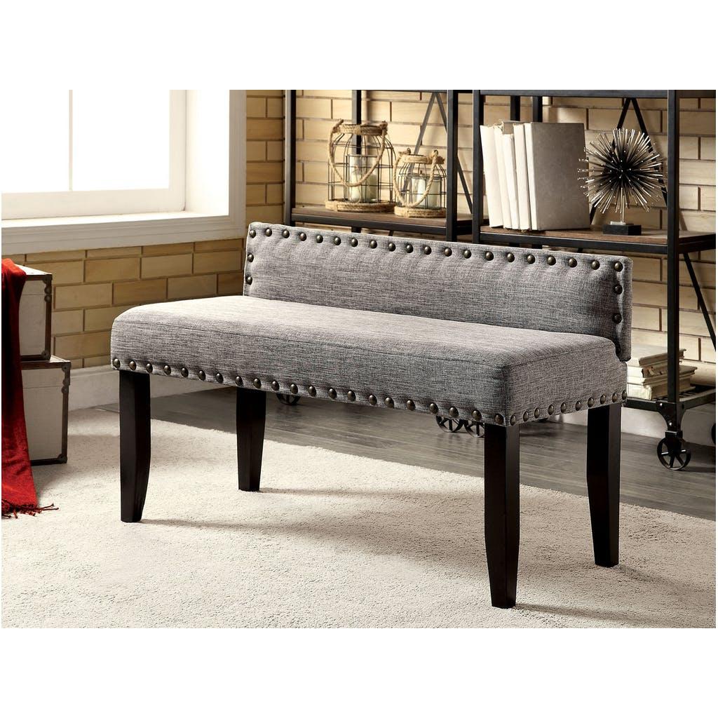 Furniture of America Herstal Bench CM-BN6051GY-S IMAGE 2