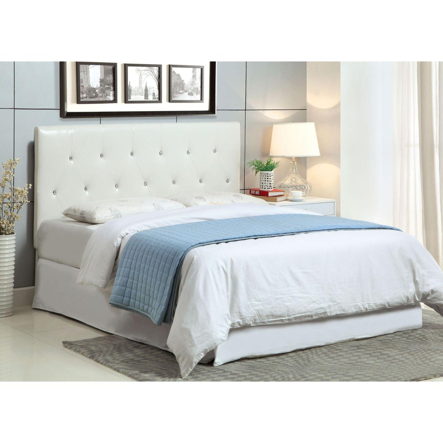 Furniture of America Bed Components Headboard CM7949WH-HB-FQ IMAGE 6