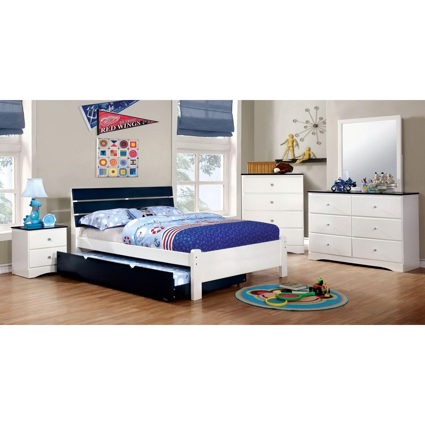 Furniture of America Kimmel 4-Drawer Kids Chest CM7626BL-C IMAGE 3