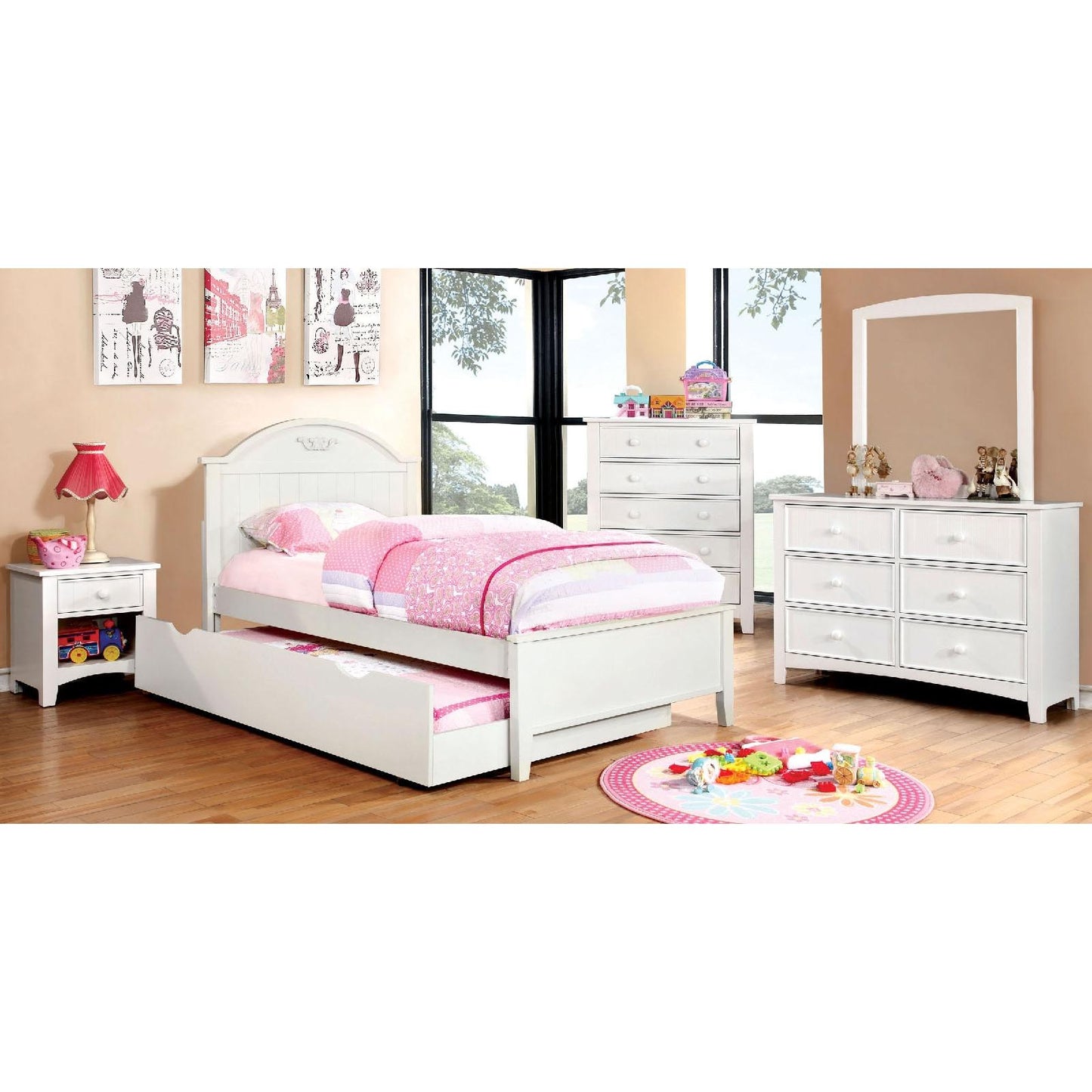 Furniture of America Kids Beds Bed CM7942WH-F-BED IMAGE 2