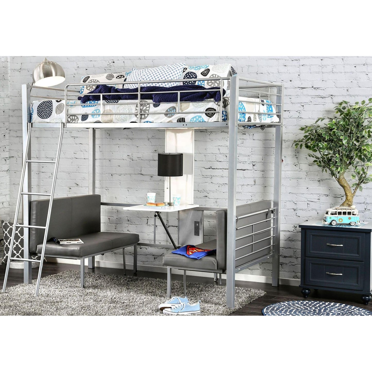Furniture of America Kids Beds Loft Bed CM-BK1038SV-BED IMAGE 6