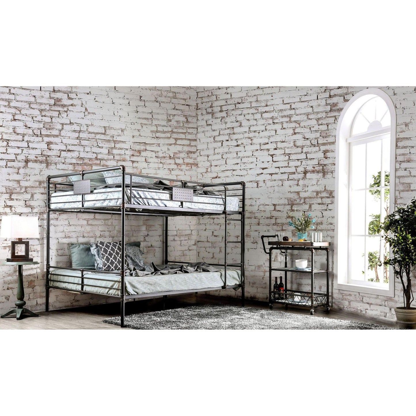 Furniture of America Olga CM-BK913QQ Queen/Queen Bunk Bed IMAGE 4