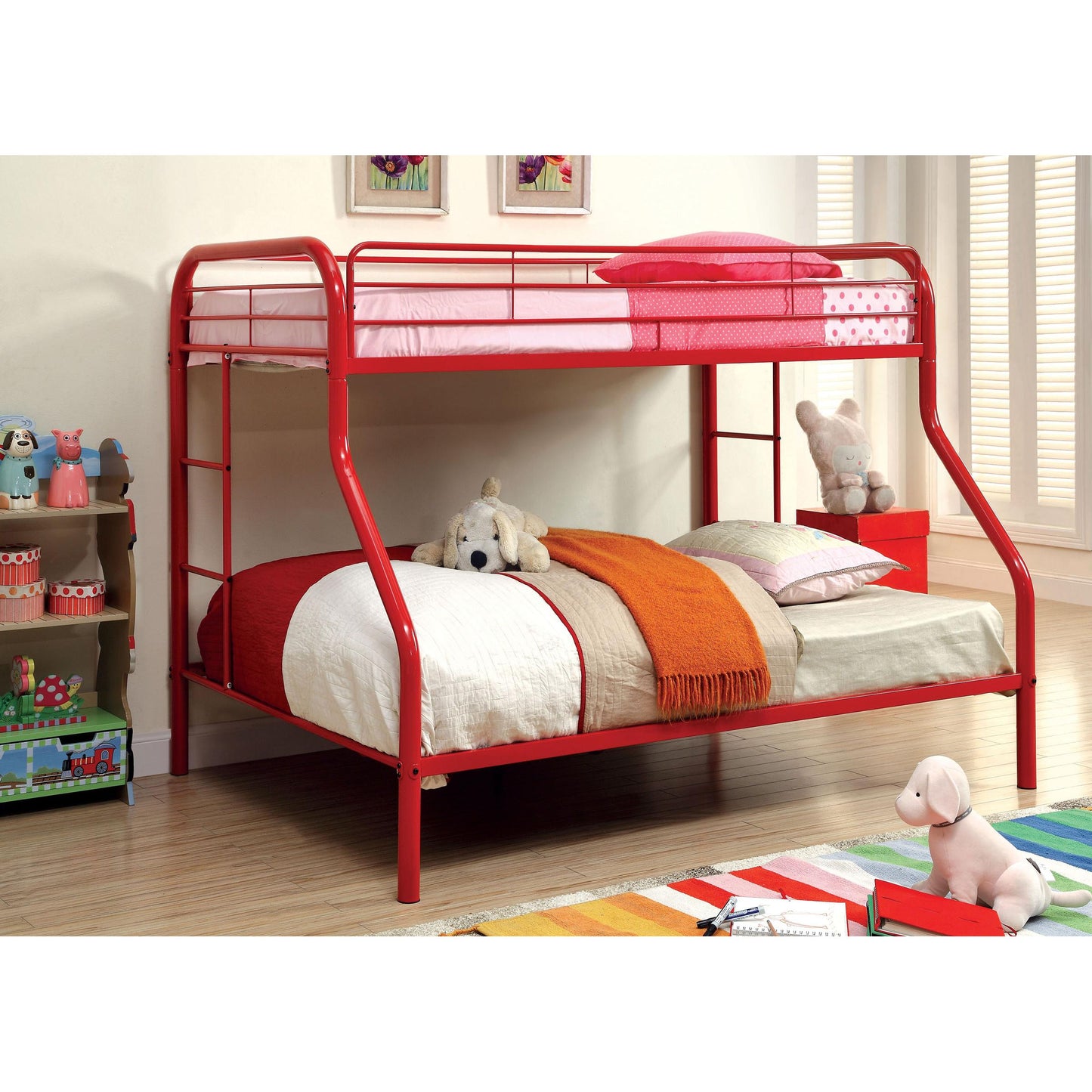 Furniture of America Kids Beds Bunk Bed CM-BK1033-RD-BED IMAGE 4