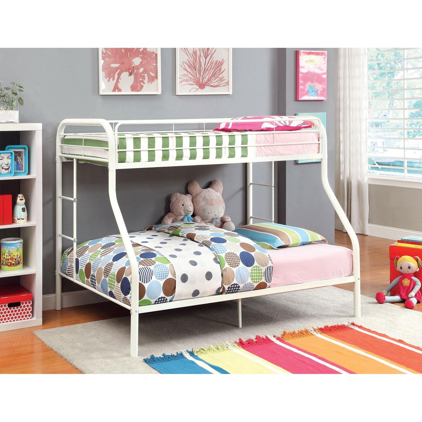 Furniture of America Kids Beds Bunk Bed CM-BK1033-WH-BED IMAGE 4
