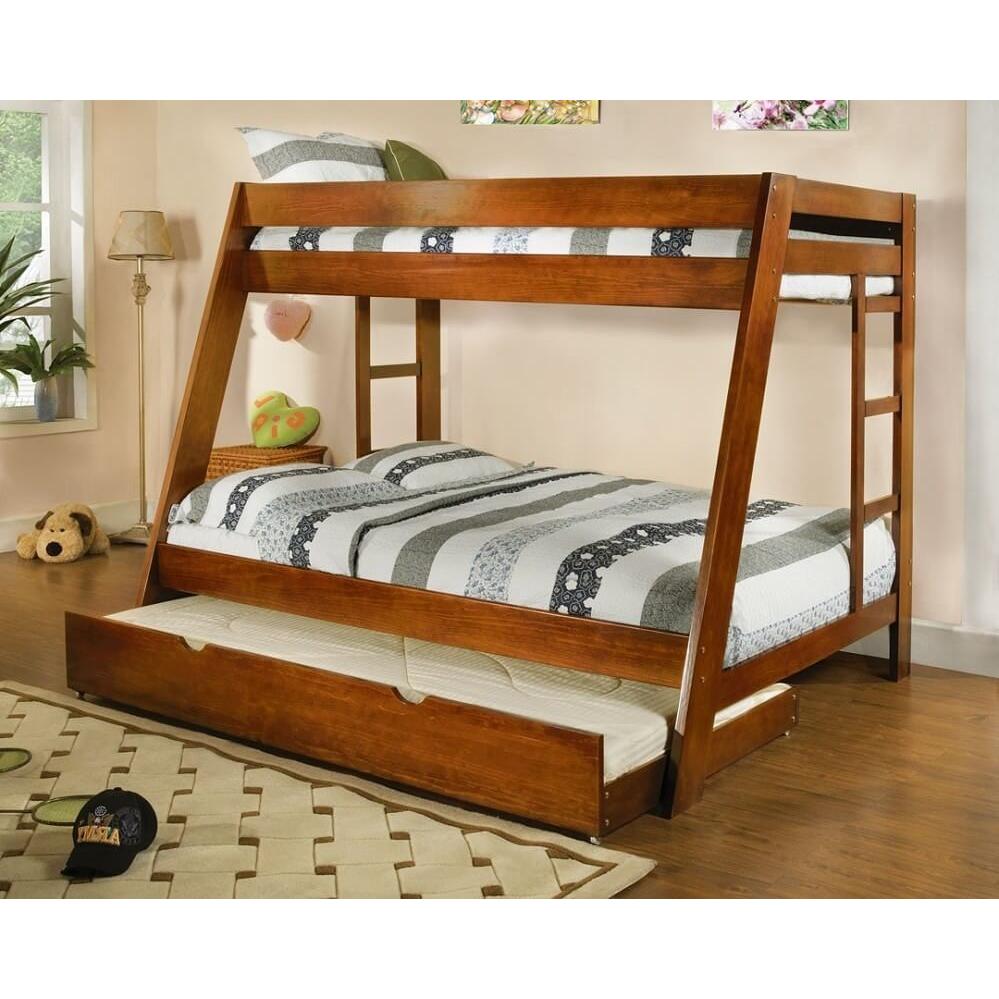 Furniture of America Kids Beds Bunk Bed CM-BK358OAK-BED IMAGE 3