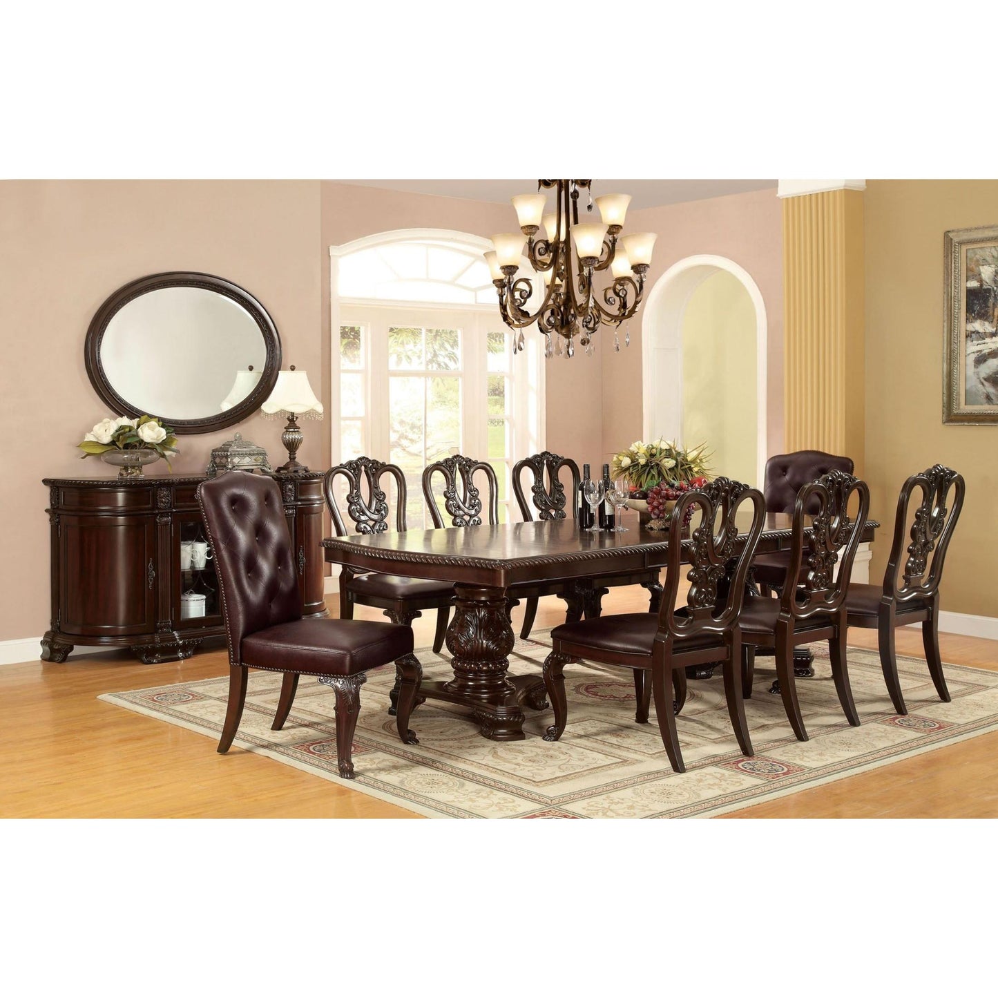 Furniture of America Bellagio CM3319L-SC-2PK Leatherette Side Chair IMAGE 7