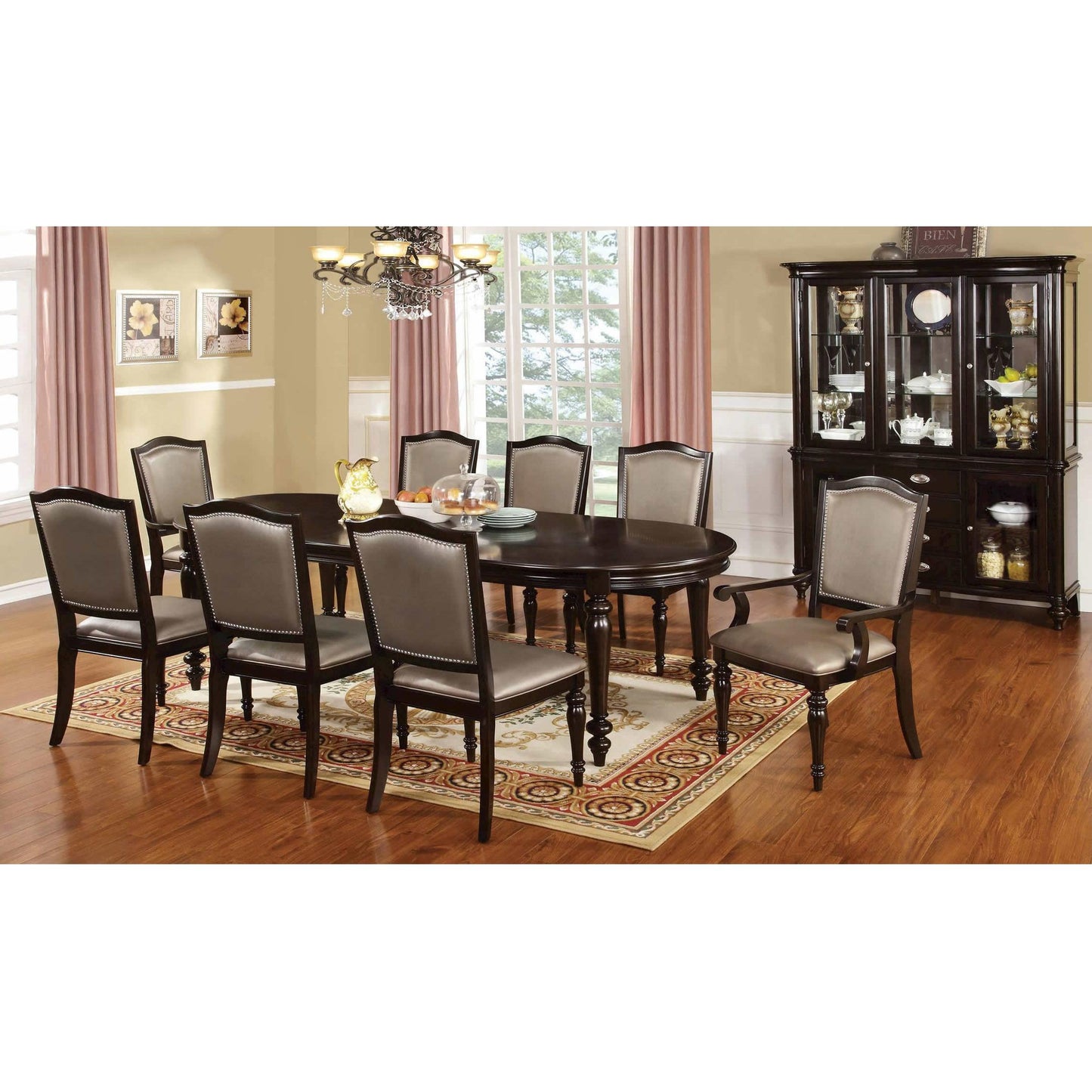 Furniture of America Harrington 2 pc China Cabinet CM3970HB IMAGE 4
