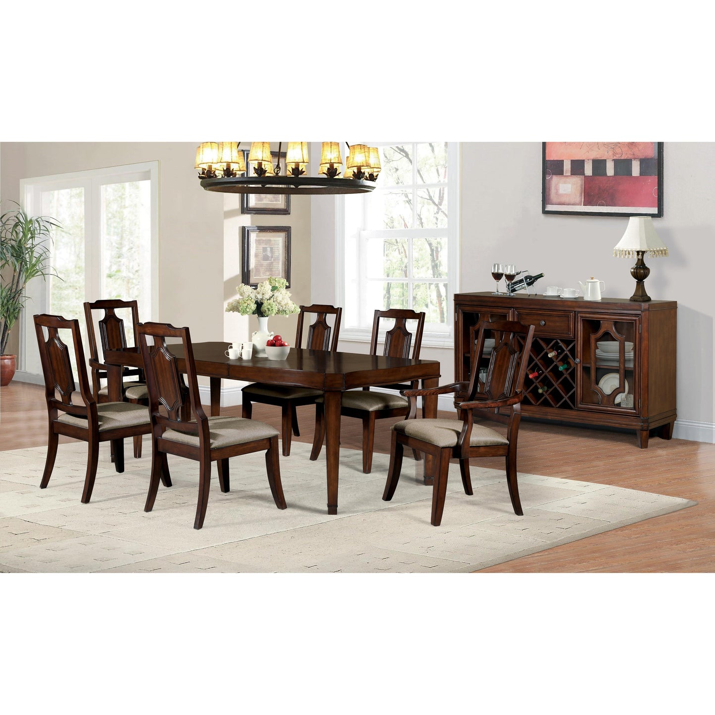 Furniture of America Stevensville Dining Table CM3875T IMAGE 6