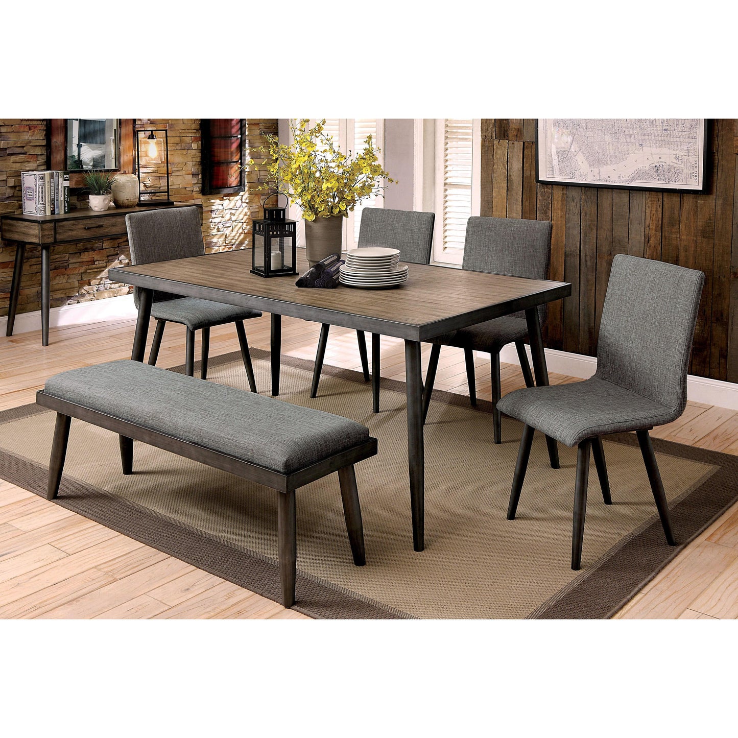 Furniture of America Vilhelm Bench CM3360BN IMAGE 4