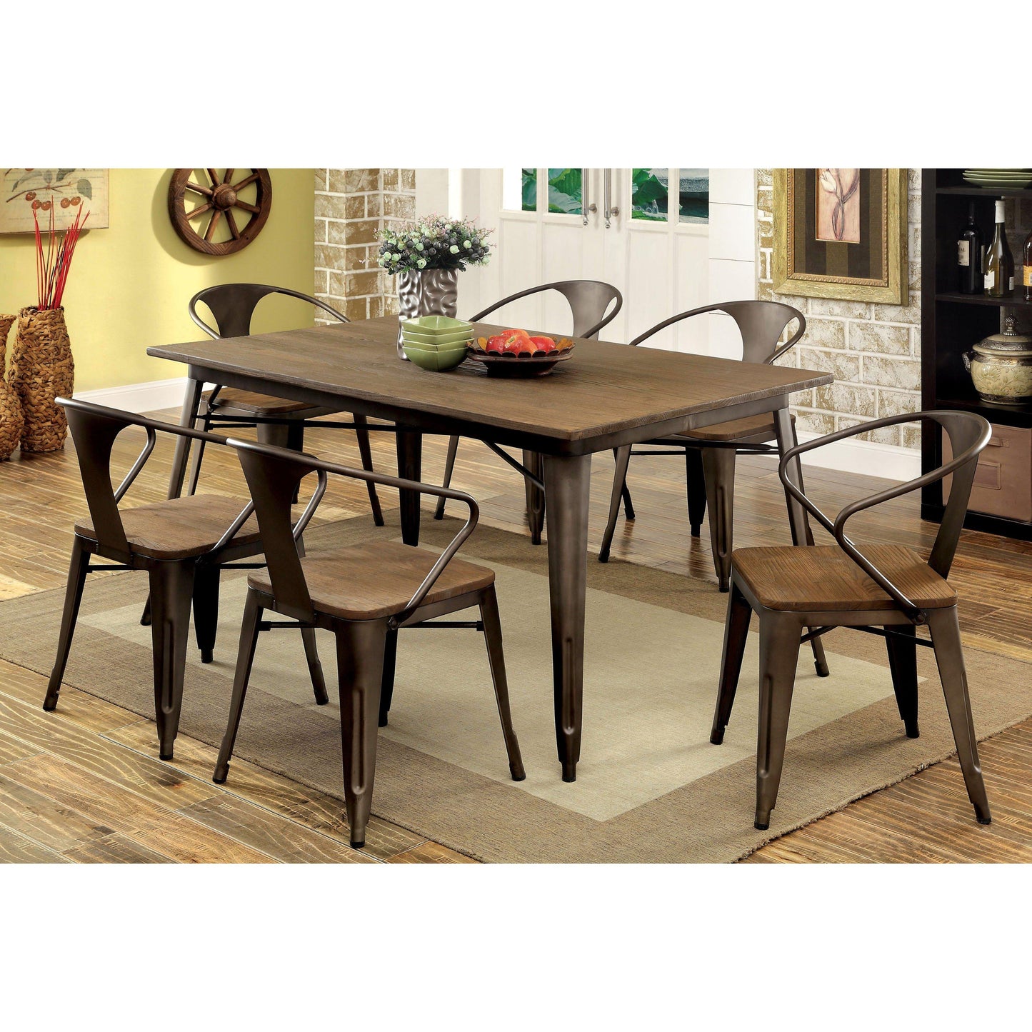 Furniture of America Cooper I Dining Table CM3529T IMAGE 4