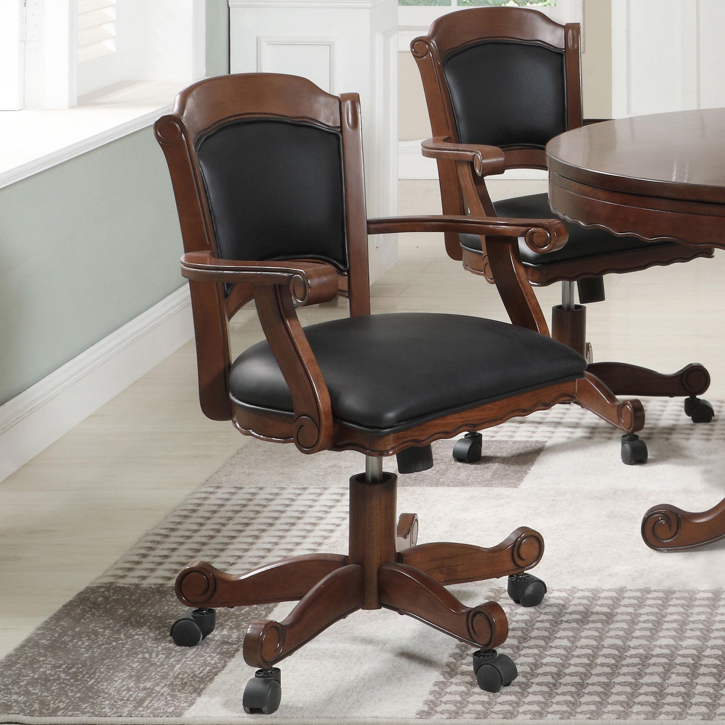 Coaster Furniture Turk 100872 Upholstered Swivel Dining and Game Chair - Tobacco IMAGE 9