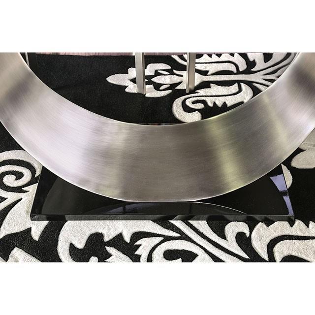 Furniture of America Orla Dining Table with Glass Top and Pedestal Base CM3726T-TABLE IMAGE 6