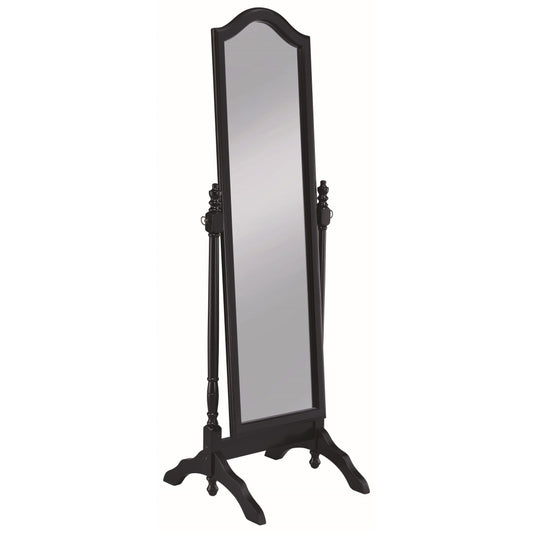 Coaster Furniture Cabot 950801 Wood Adjustable Full Length Cheval Mirror - Black IMAGE 1