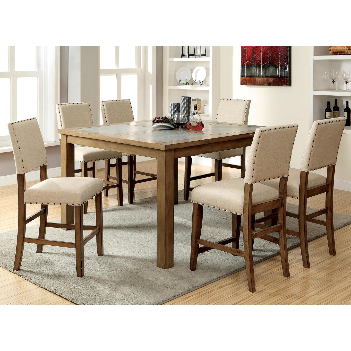 Furniture of America Melston II Counter Height Stool CM3531PC-2PK IMAGE 5