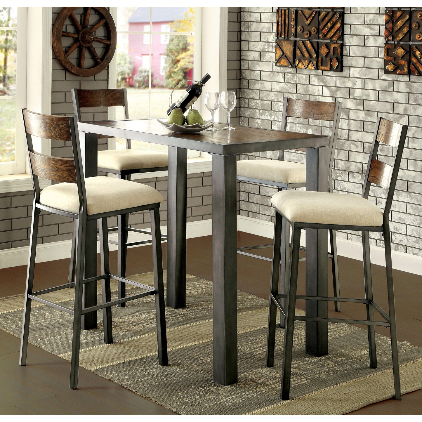 Furniture of America Jazlyn II Pub Height Stool CM3686BC-2PK IMAGE 4