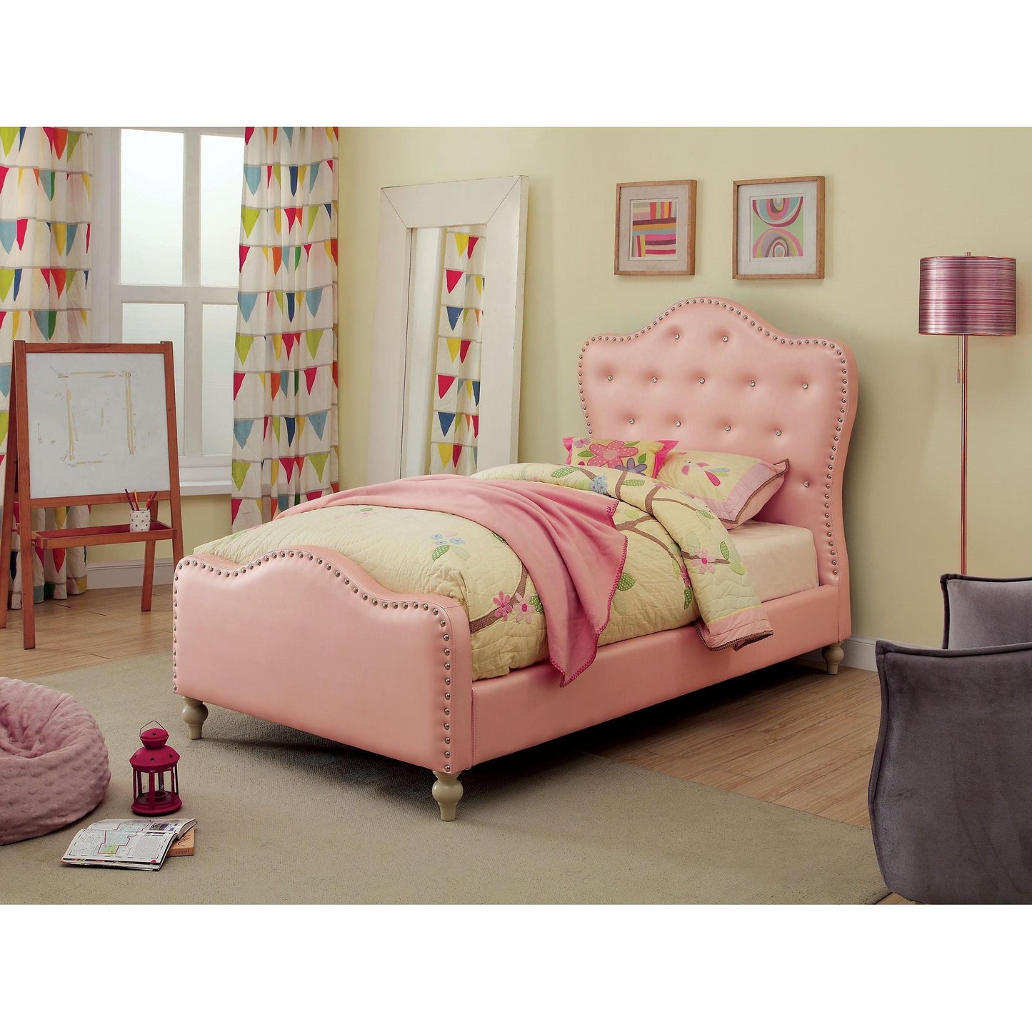 Furniture of America Sugar Twin Panel Bed CM7884PK-T-BED IMAGE 4