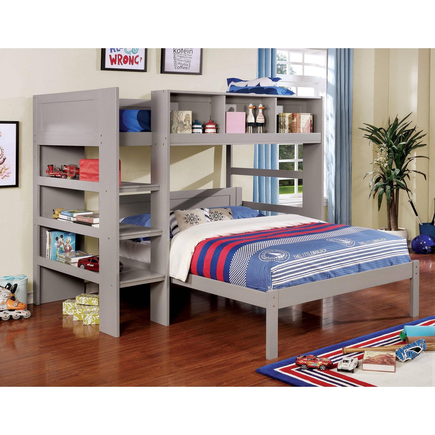 Furniture of America Kids Beds Loft Bed CM-BK965GY-L-BED IMAGE 4