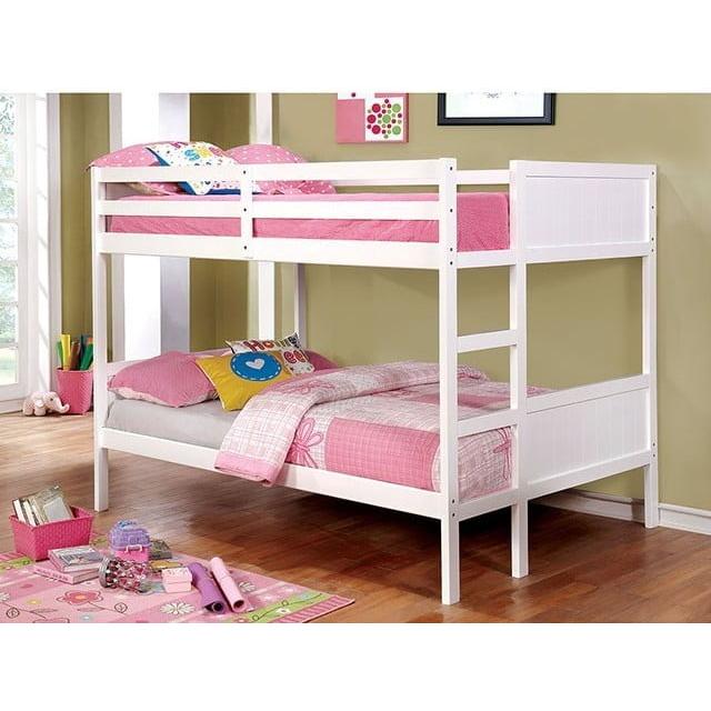Furniture of America Kids Beds Bunk Bed CM-BK619F-WH-BED IMAGE 1