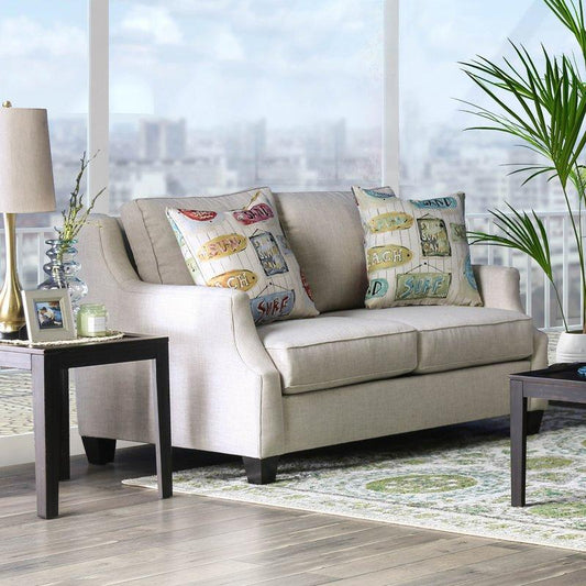 Furniture of America Dasia Stationary Fabric Loveseat SM2011-LV IMAGE 1