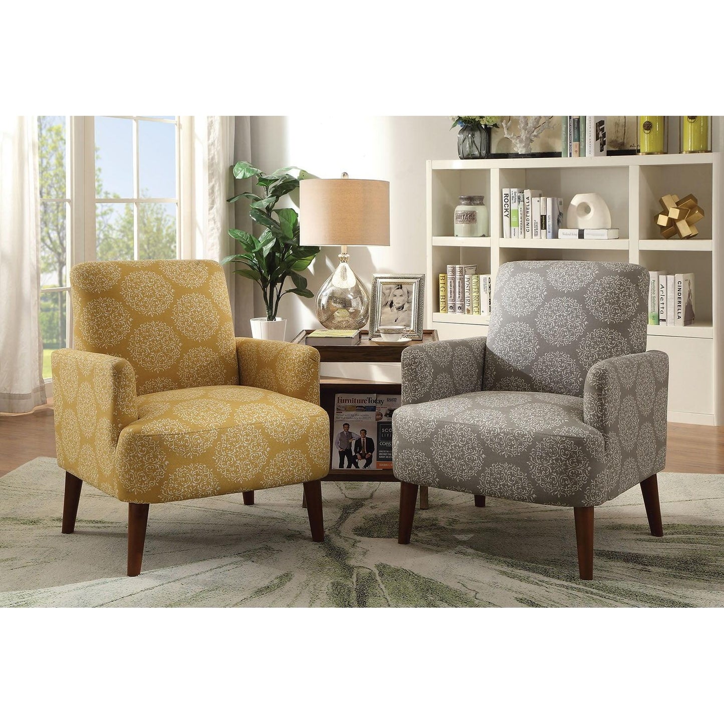 Furniture of America Bray Stationary Fabric Accent Chair CM-AC6189GY IMAGE 3